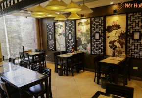Không gian nhà hàng Nét Huế Thái Hà